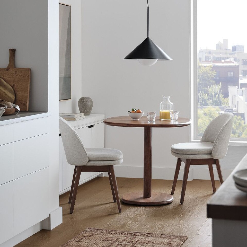 Mosco Bistro Table - Modern Cool Walnut Design | West Elm UK
